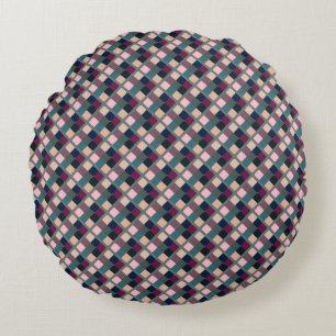 Almofada Redonda Cubos Coloridos