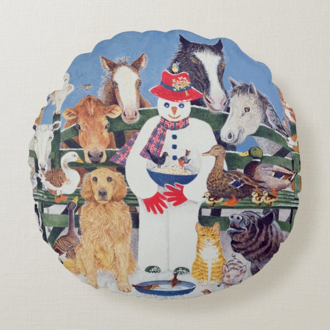 Almofada Redonda Cuidados (Frente)