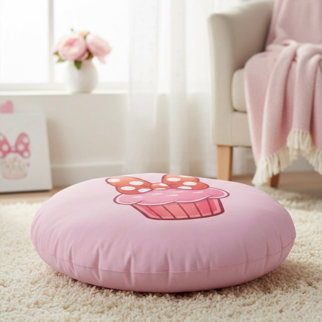 Almofada Redonda Cupcake Round Pillow (Criador carregado)