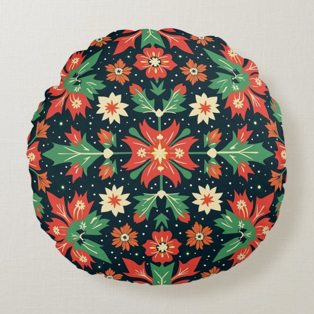Almofada Redonda Cushion de Natal redondo (Frente)