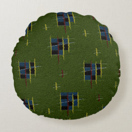 Almofada Redonda Cushion do ramo de oliveira