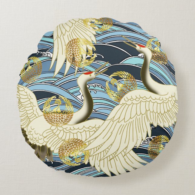 Almofada Redonda Cushion japonês Zabuton de 16" (Frente)