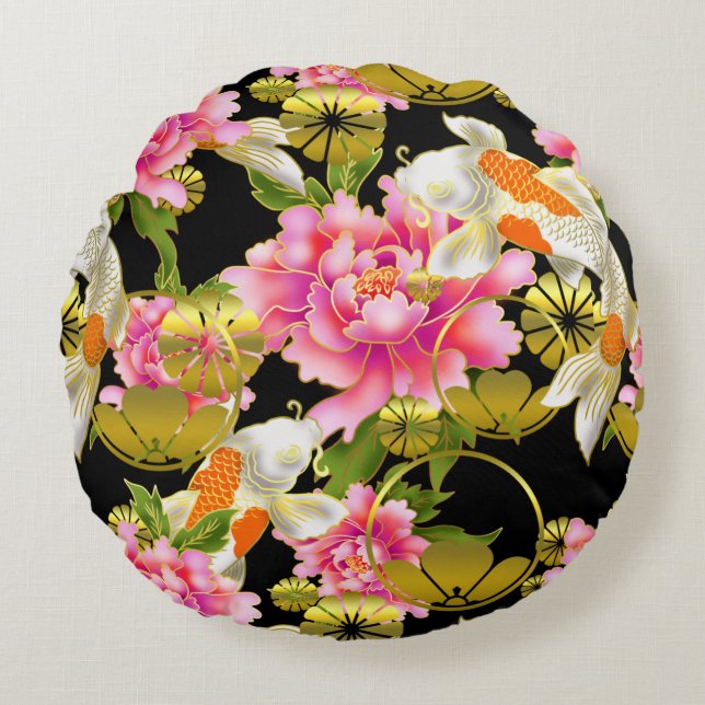 Almofada Redonda Cushion japonês Zabuton de 16" (Frente)