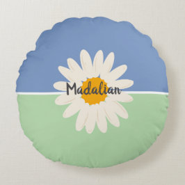 Almofada Redonda Custom summer colorful two tones background girly