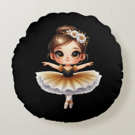 Almofada Redonda Cute Ballerina
