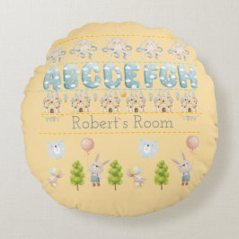 Almofada Redonda Cute Bunny  Bear pastel antistress