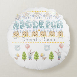 Almofada Redonda Cute Bunny Bear pastel antistress