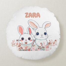 Almofada Redonda Cute Bunny Round Pillow