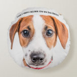 Almofada Redonda Cute Dog Blanket Design<br><div class="desc">A cozy and adorable dog design perfect for blankets and home décor. This charming artwork captures the playful and loyal spirit of dogs, making it ideal for dog lovers who enjoy comfort and style. Perfect for relaxing at home, staying warm, or as a thoughtful gift for anyone who loves dogs....</div>