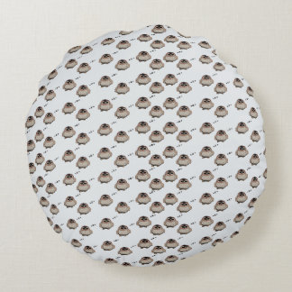Almofada Redonda Cute Sleepy Owl Round Pillow Decor