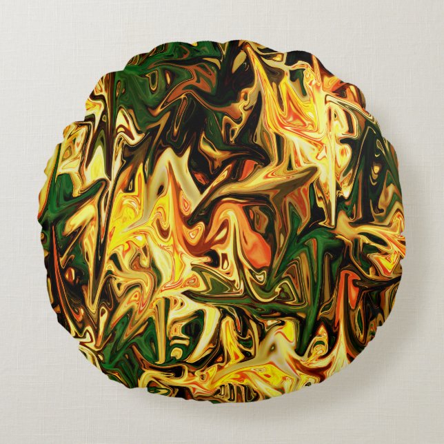 Almofada Redonda Dança solar........ (Frente)