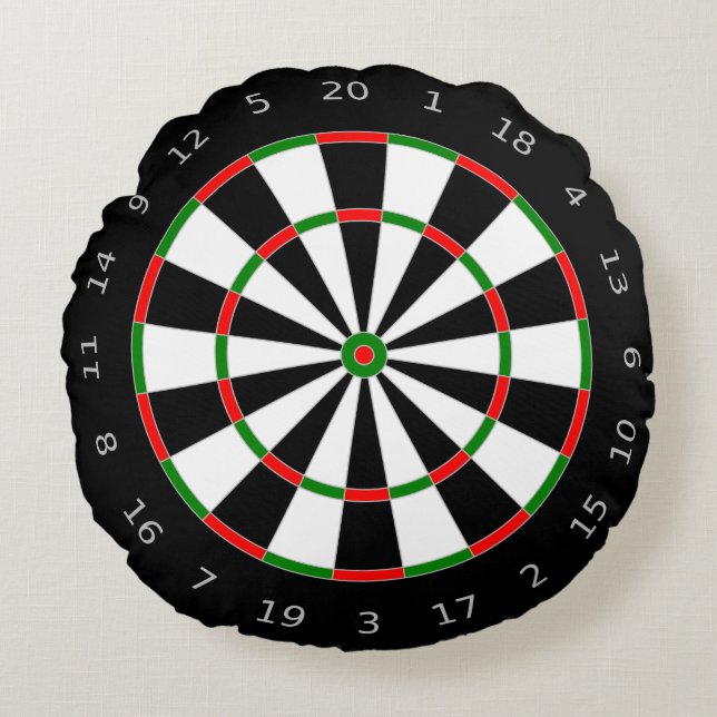 Almofada Redonda Dartboard (Frente)