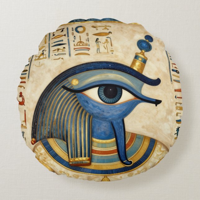 Almofada Redonda Das Ägyptische Auge´1 (Frente)