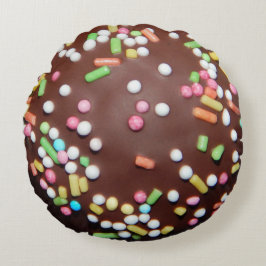 Almofada redonda de chocolate gelada