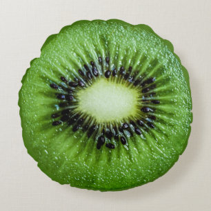 Almofada redonda de fruta Kiwi