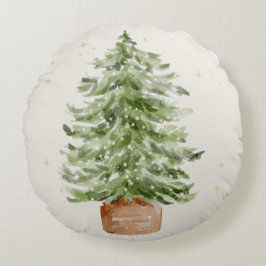 Almofada Redonda de Natal Minimalista
