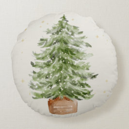 Almofada Redonda de Natal Minimalista