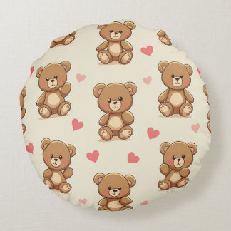 almofada redonda de urso giro