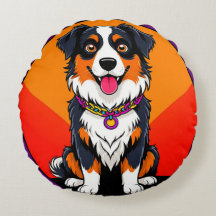 Decoração moderna com cachorro de desenho animado,