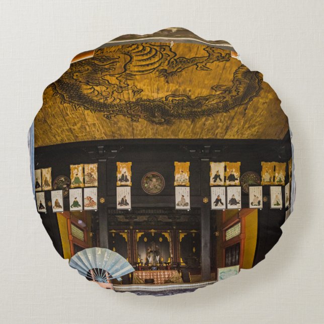 Almofada Redonda Dentro Konchi-In templo, Quioto (Verso)