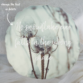 Almofada Redonda Depois de uma queda de neve