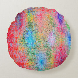 Almofada Redonda Depredação dos corantes