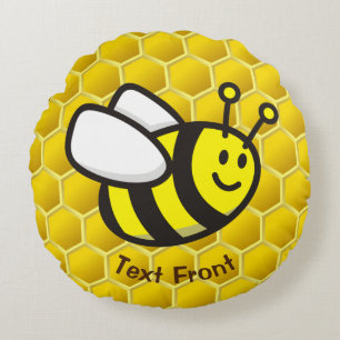 Almofada Redonda Desenhos animados da abelha