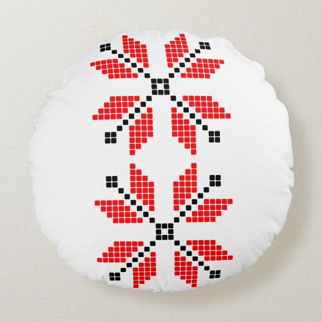 Almofada Redonda Design de Travesseiro  (Frente)