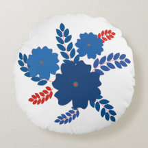 design de vetor de flores azuis simples