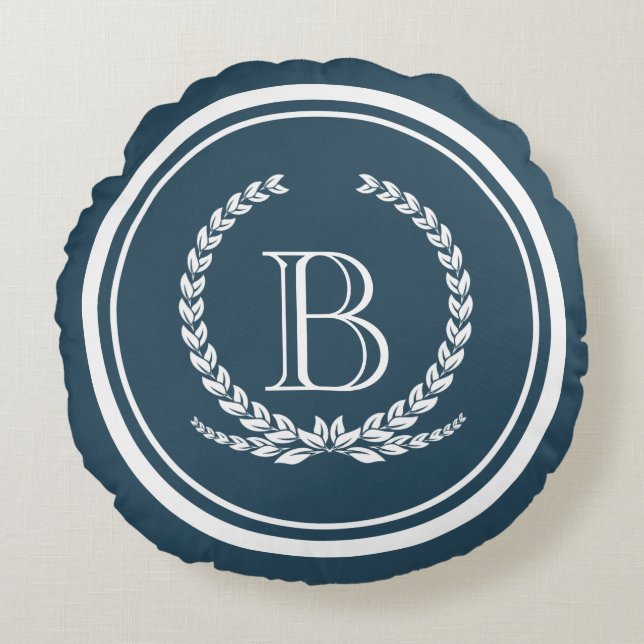 Almofada Redonda Design Monograma (Frente)