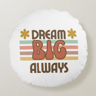 Almofada Redonda Design simples estilo 70