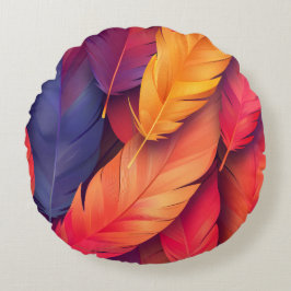 Almofada Redonda Destaque inicial do Travesseiro redondo personaliz