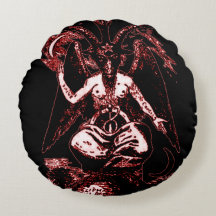 Deus escuro reversível vermelho & preto Baphomet