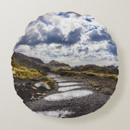 Almofada Redonda Dia da Chuva em Torres Del Paine NP