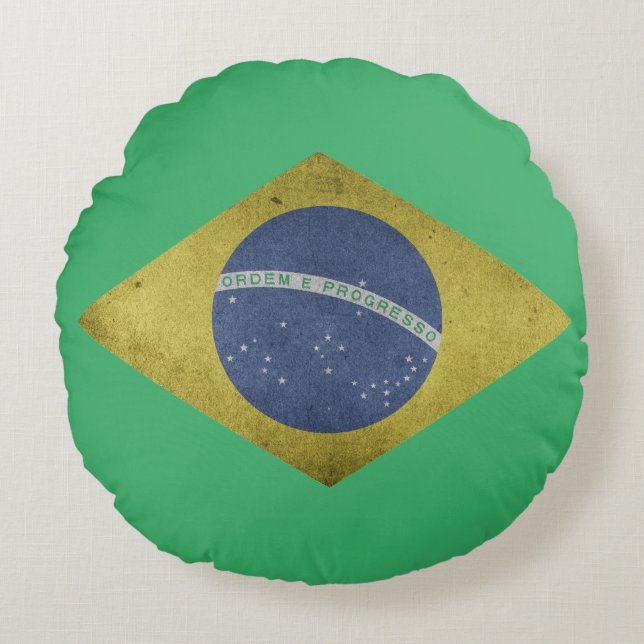 Almofada Redonda Diamante brasileiro (Frente)