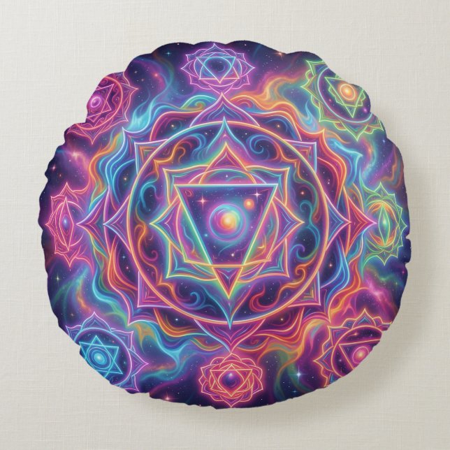 Almofada Redonda Die 7 Chakren´10 (Frente)