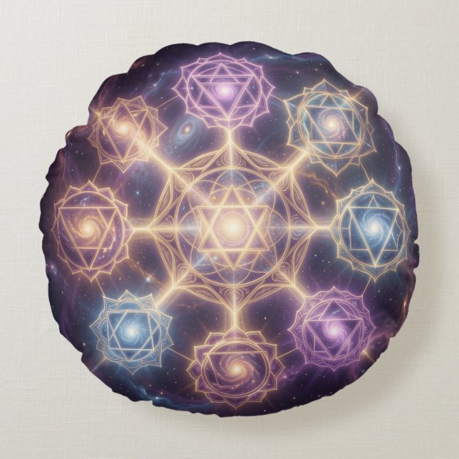 Almofada Redonda Die 7 Chakren´7 (Frente)