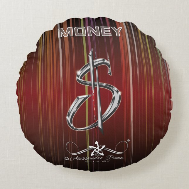 ALMOFADA REDONDA DINHEIRO (Frente)