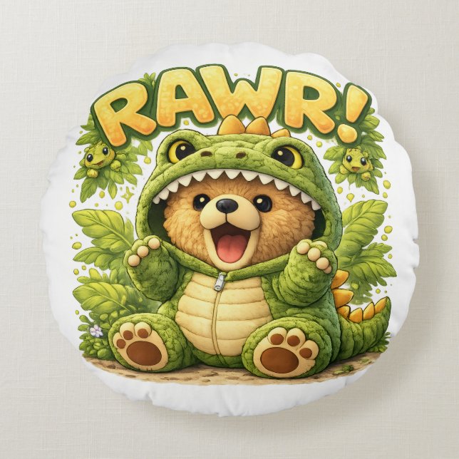 Almofada Redonda Dino Dylan (Frente)