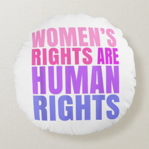 Almofada Redonda Direitos Humanos Mulheres à Direita