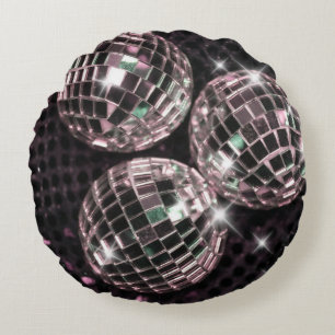 Almofada Redonda Disco Balls Glam #8 #retro #wall #art