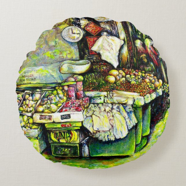 Almofada Redonda Disse para engajar toda a ideia (Frente)