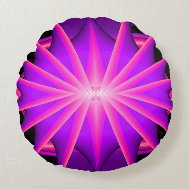 Almofada Redonda Diversão com Luz Negra..... (Frente)