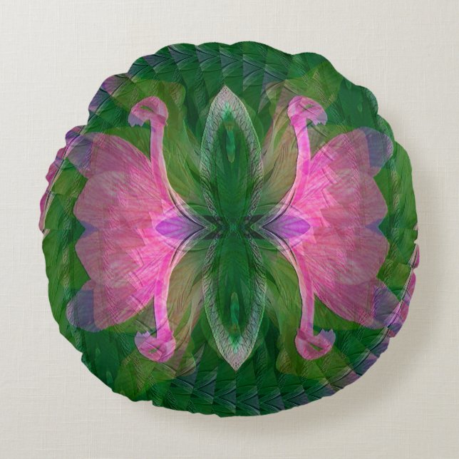 Almofada Redonda Diversão primavera.... (Frente)