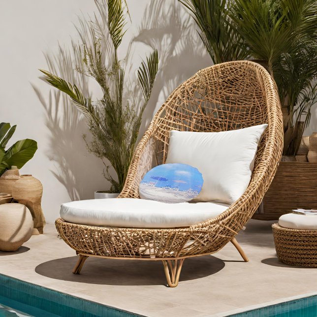 Almofada Redonda Djerba la Douce. (Criador carregado)