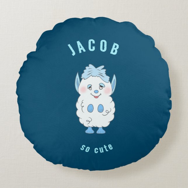 Almofada Redonda Doce monstro (Frente)