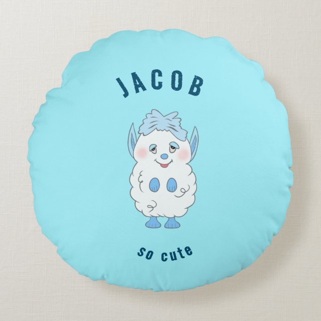 Almofada Redonda Doce monstro (Frente)