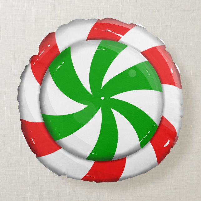 Almofada Redonda Doces de Natal (Frente)