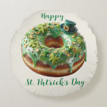 Donut do Dia de São Patrício Feliz com Chapéu de L