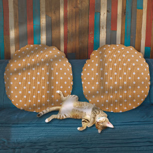Almofada Redonda Dotty Delight Orange